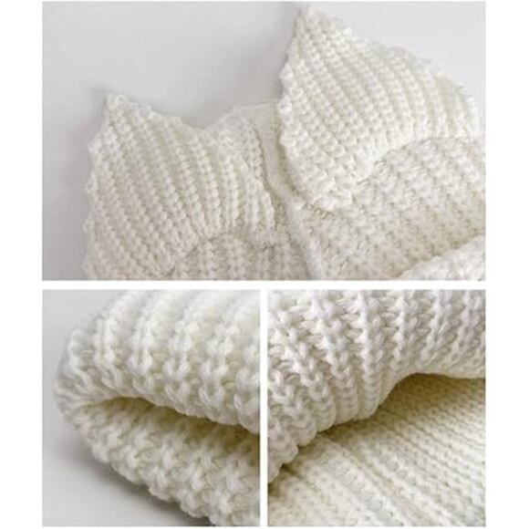 Cat Ear Hat Cute Beanie Hat Knit Wool Cap Warm Slouchy Crochet Hat main image 5